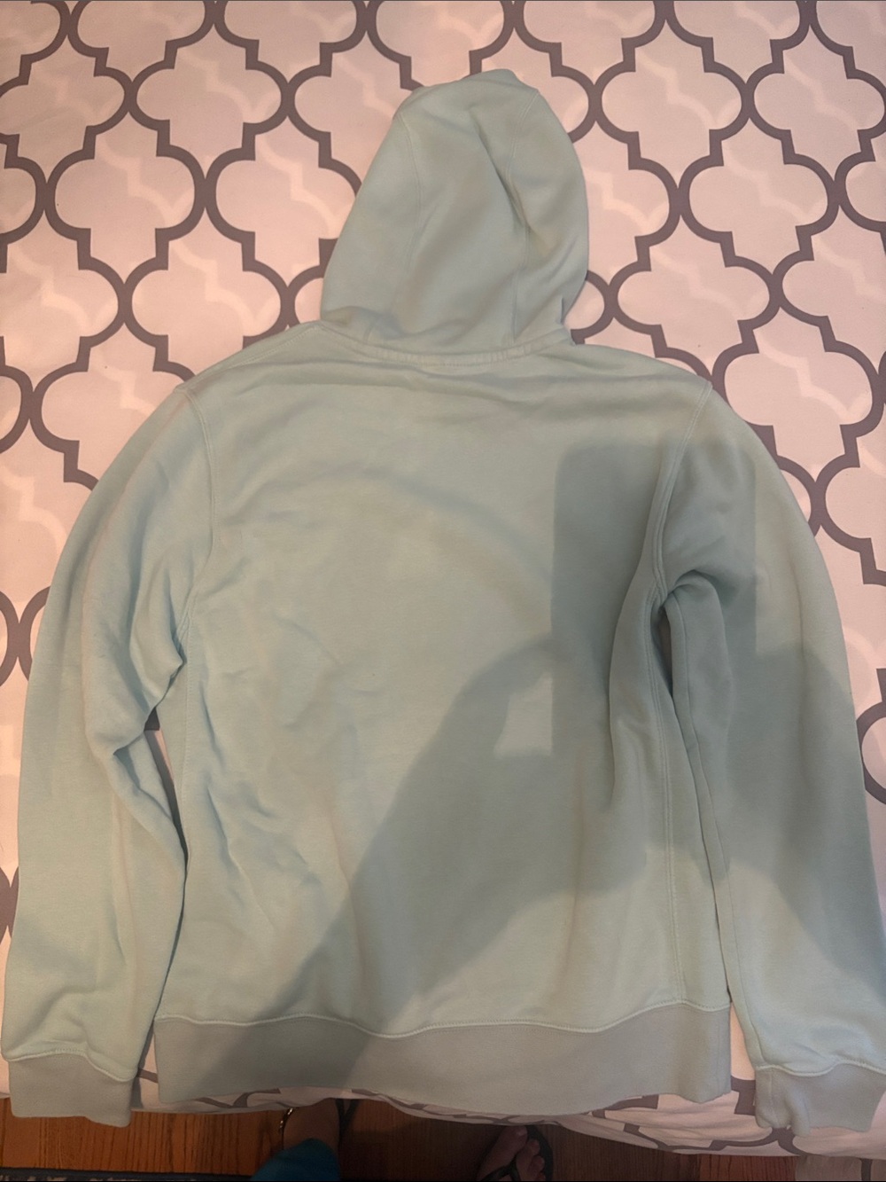 Nike Light Mint Green Hoodie with White Swoosh - Picture 2 of 2